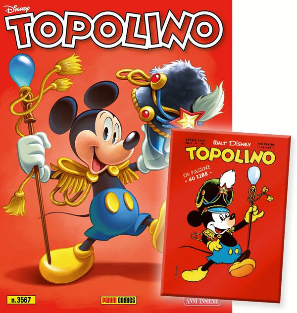 TOPOLINO 3567 + CALAMITA 75 ANNI TOPOLINO
