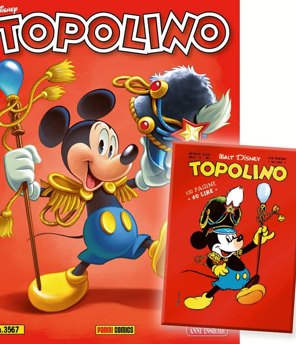 TOPOLINO 3567 + CALAMITA 75 ANNI TOPOLINO TOPOLINO 3567 + CALAMITA 75 ANNI TOPOLINO