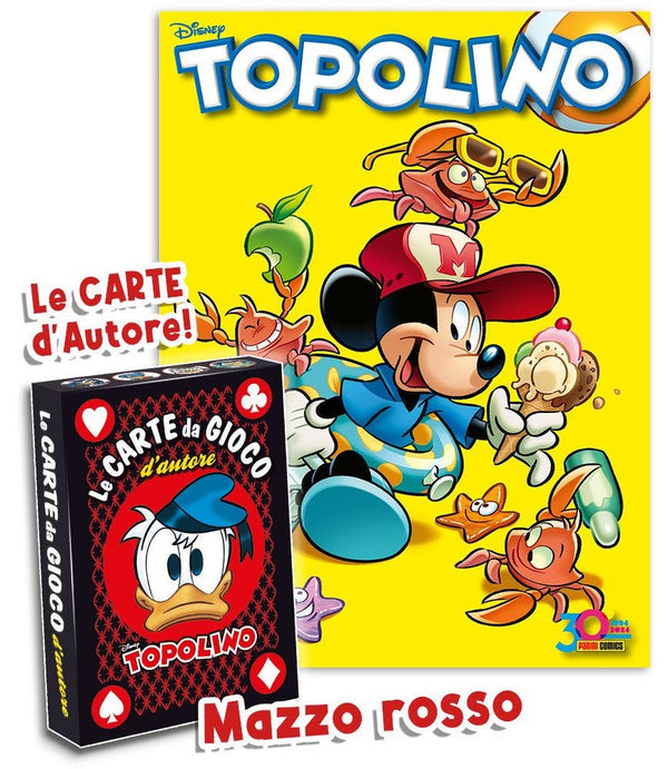 TOPOLINO 3585 + CARTE D`AUTORE ROSSO