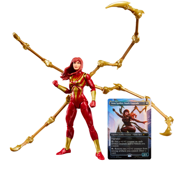 MARVEL CLASSIC LEGENDS - MAGIC: THE GATHERING MARY JANE IN IRON SPIDER SUIT - ACTION FIGURE 15CM