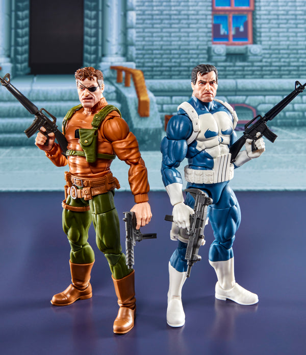 MARVEL LEGENDS AVENGERS - THE PUNISHER AND NICK FURY - ACTION FIGURE 15CM MARVEL LEGENDS AVENGERS - THE PUNISHER AND NICK FURY - ACTION FIGURE 15CM