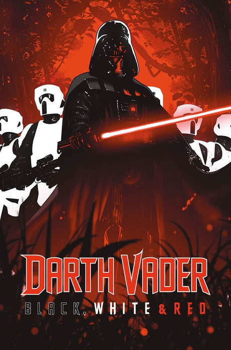 STAR WARS DARTH VADER BLACK WHITE & RED