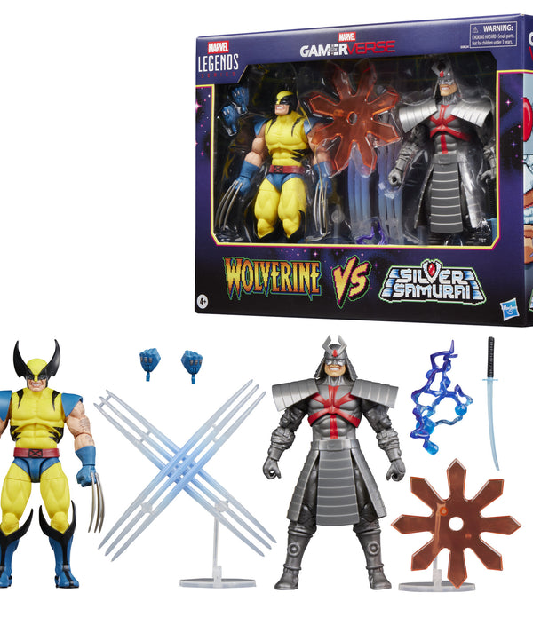 MARVEL CLASSIC - LEGENDS - GAMEVERSE - WOLVERINE VS. SILVER SAMURAI - ACTION FIGURE 15CM MARVEL CLASSIC - LEGENDS - GAMEVERSE - WOLVERINE VS. SILVER SAMURAI - ACTION FIGURE 15CM