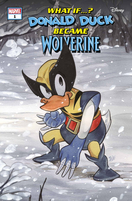 MARVEL DISNEY WHAT IF DONALD DUCK BECAME WOLVERINE #1 PEACH MOMOKO VAR.