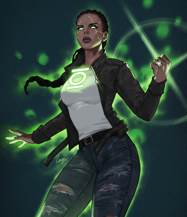 ABSOLUTE GREEN LANTERN #7 CVR C LESLEY LEIRIX LI CARD STOCK VAR