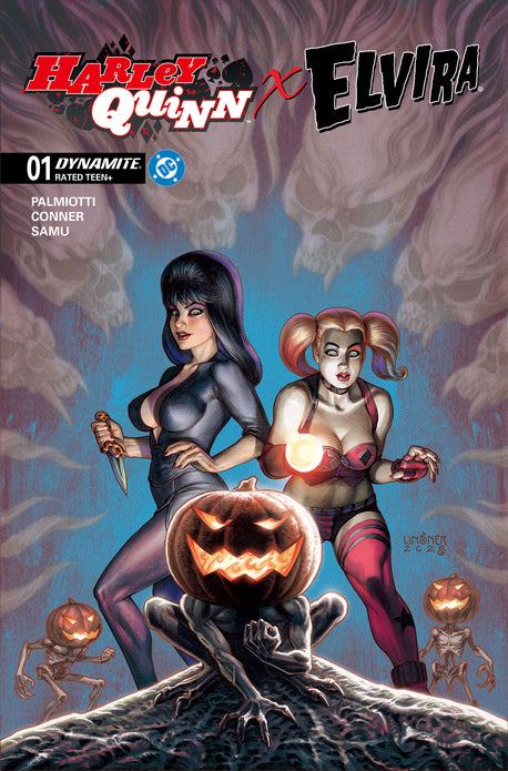 HARLEY QUINN X ELVIRA #1 CVR C JOSEPH MICHAEL LINSNER VAR