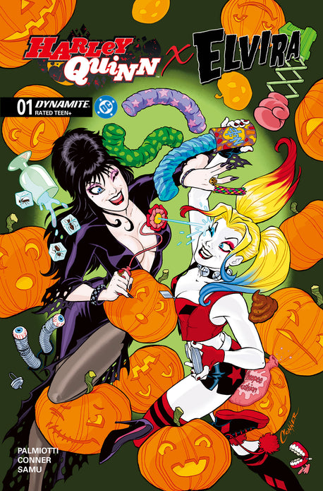 HARLEY QUINN X ELVIRA #1 CVR F AMANDA CONNER FOIL VAR