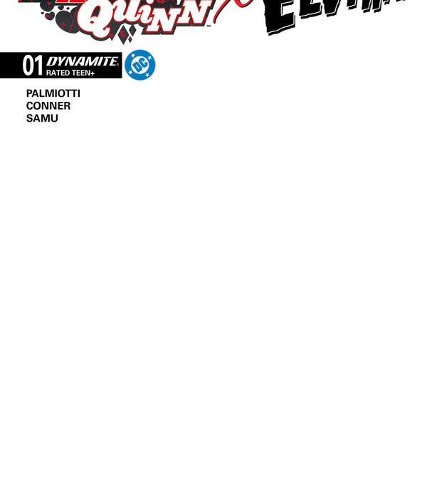 HARLEY QUINN X ELVIRA #1 CVR J BLANK AUTHENTIX VAR