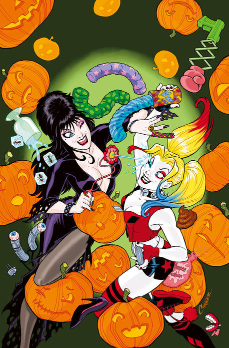 HARLEY QUINN X ELVIRA #1 CVR L AMANDA CONNER LTD VIRGIN VAR