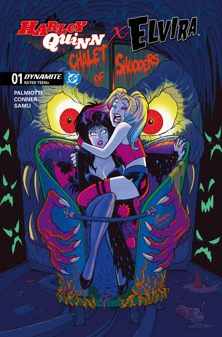 HARLEY QUINN X ELVIRA #1 CVR M INC 1:10 AMANDA CONNER ORIGINAL VAR