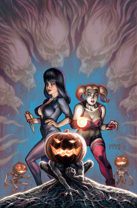 HARLEY QUINN X ELVIRA #1 CVR T INC 1:30 JOSEPH MICHAEL LINSNER VIRGIN VAR