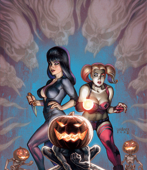 HARLEY QUINN X ELVIRA #1 CVR T INC 1:30 JOSEPH MICHAEL LINSNER VIRGIN VAR
