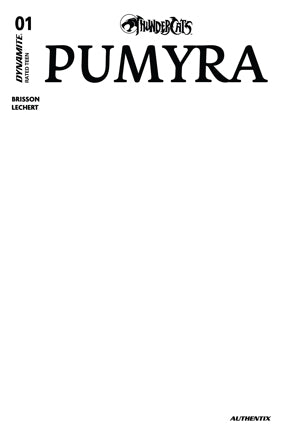 THUNDERCATS PUMYRA #1 CVR E BLANK AUTHENTIX VAR