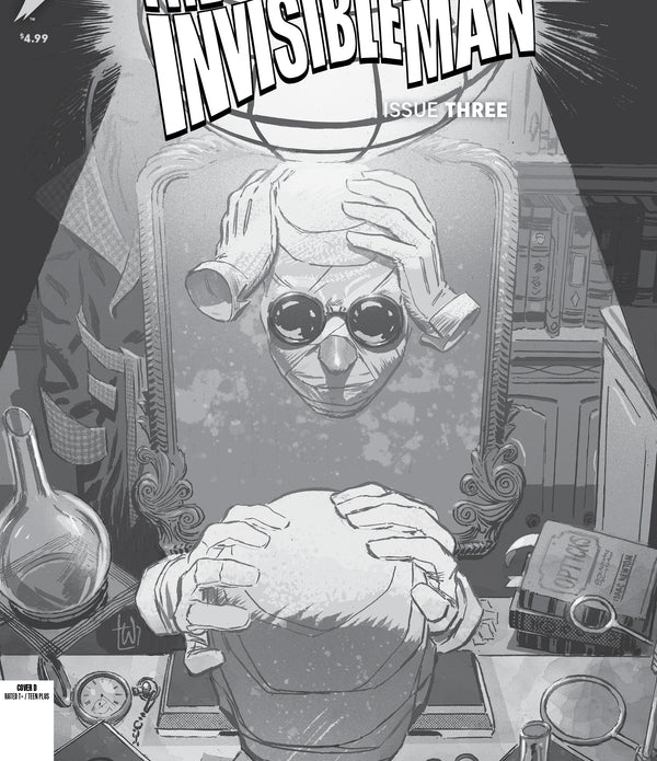 UNIVERSAL MONSTERS THE INVISIBLE MAN #3 (OF 4) CVR D INC 1:25 LEE WEEKS B&W VAR