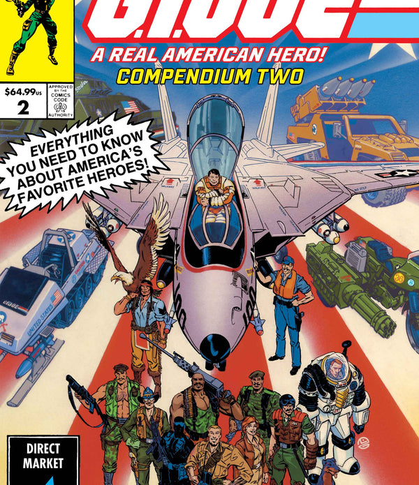 GI JOE A REAL AMERICAN HERO COMPENDIUM TP BOOK 02 DIRECT MARKET EXCLUSIVE MICHAEL GOLDEN CVR