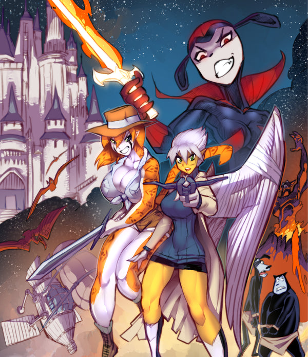 TIFANNY & CHARLOTTE ON ANOTHER WORLD #1 (OF 4) CVR B FRED PERRY LUNAR EXCLUSIVE VAR