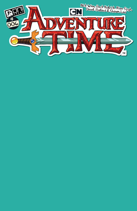 ADVENTURE TIME (SCADENZA PREORDINE (AAAA/MM/GG):) #6 CVR C BMO TEAL BLANK SKETCH VAR