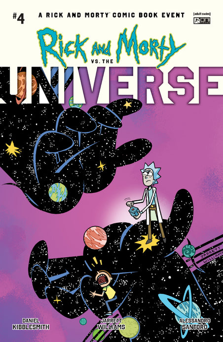 RICK AND MORTY VS THE UNIVERSE #4 (OF 4) CVR E INC 1:50 JARRETT WILLIAMS PRIME VAR