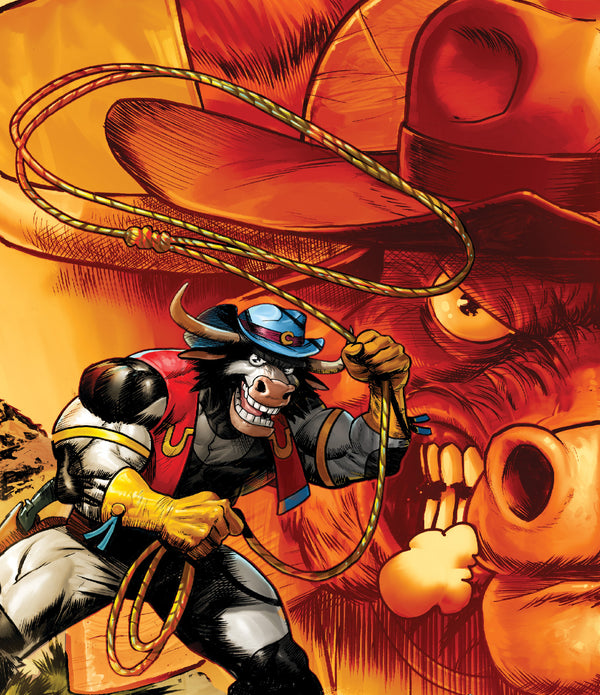 WILD WEST COW-BOYS OF MOO MESA #2 (OF 4) CVR D INC 1:10 JUAN GEDEON INTERLOCKING FULL ART VAR