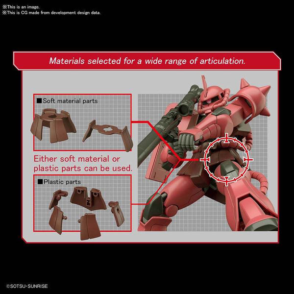 HG MODEL KIT ZAKU II MS-06S 1/144