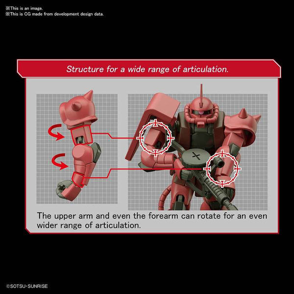 HG MODEL KIT ZAKU II MS-06S 1/144