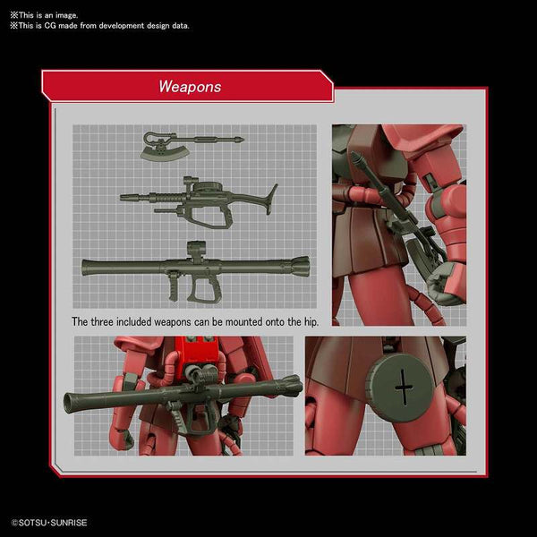 HG MODEL KIT ZAKU II MS-06S 1/144