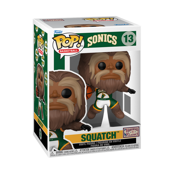 NBA - POP FUNKO VINYL FIGURE 13 SQUATCH (SONICS) 9CM
