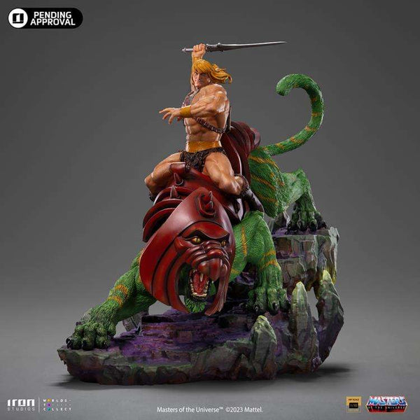 Motu He-Man And Battle Cat 1/10 Deluxe Statue
