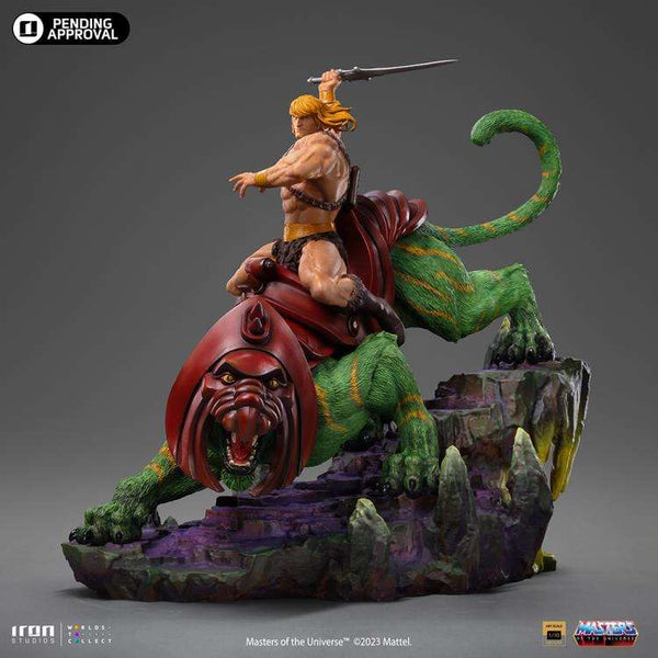 Motu He-Man And Battle Cat 1/10 Deluxe Statue