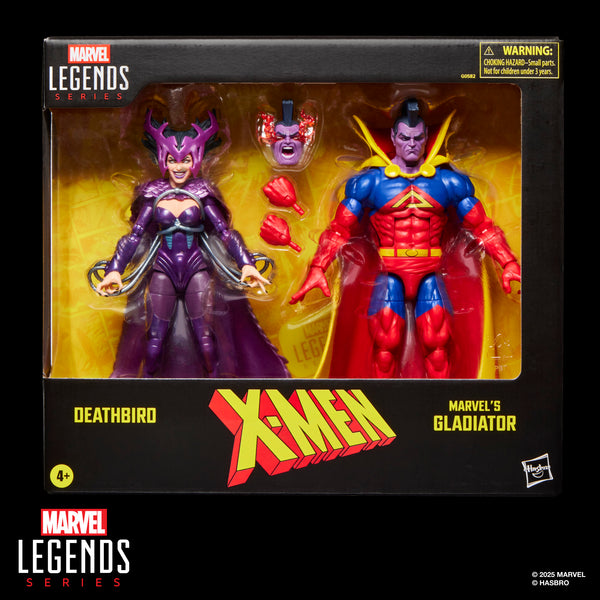 AVENGERS LEGENDS X-MEN - DEATHBIRD & MARVEL'S GLADIATOR - ACTION FIGURE 15CM