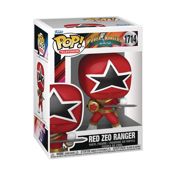 POP TV POWER RANGERS ZEO RED RANGER FIG (C: 1-1-2)
