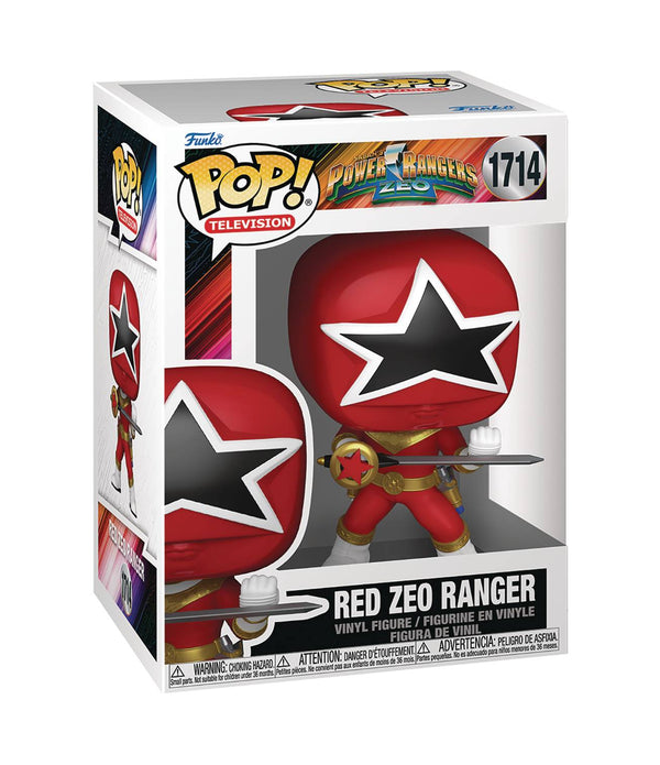 POP TV POWER RANGERS ZEO RED RANGER FIG (C: 1-1-2)
