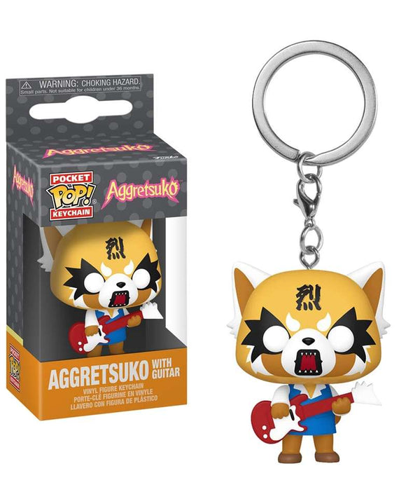 POP KEYCHAIN AGGRETSUKO W GUITAR FIG (C: 1-1-2)