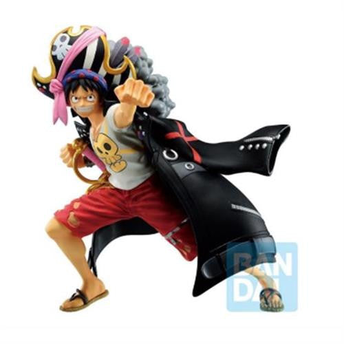 63643 - ONE PIECE - ICHIBANSHO FIGURE FROM ICHIBAN KUJI - MONKEY D. LUFFY (FILM RED) 13CM