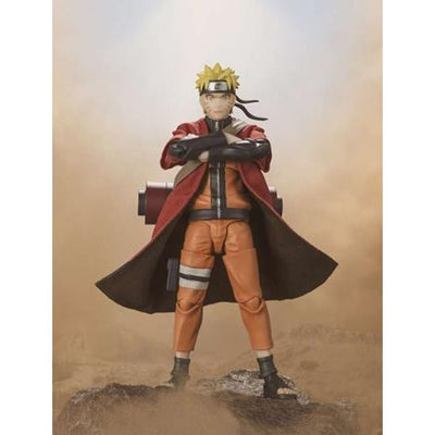 98707 - NARUTO SHIPPUDEN - SH FIGUARTS - NARUTO UZUMAKI SAGE MODE SAVIOR OF KONOHA - STATUA 14CM