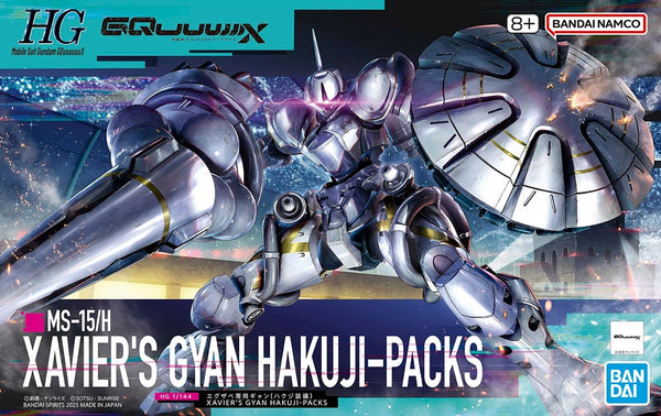 HG MSG GQUUUUUUX  - MS-15/H Xavier's Gyan Hakuji-Packs