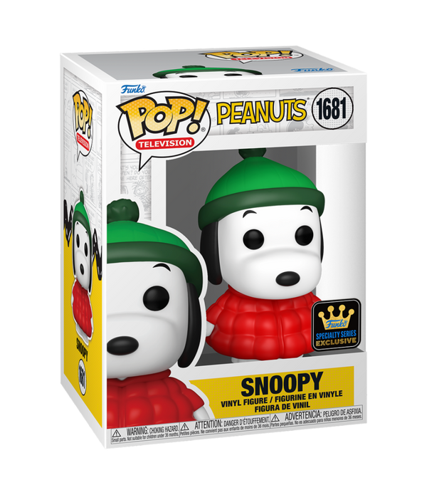 PEANUTS - POP FUNKO VINYL FIGURE 1681 SNOOPY IN COAT REGULAR 9CM